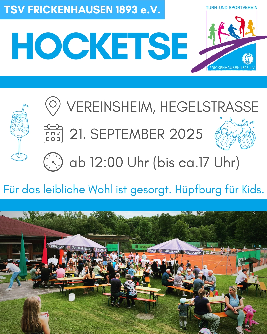 Herzliche Einladung zur Hocketse des TSV Frickenhausen!