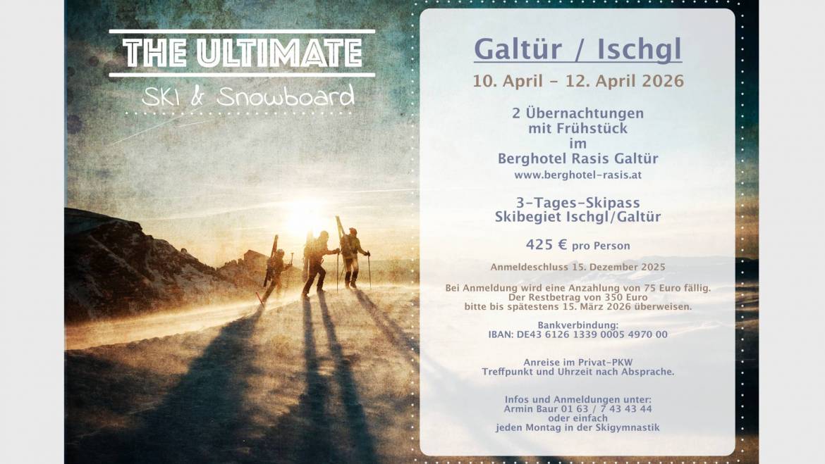Skiausfahrt Galtür 2026