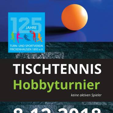 Hobbyturnier am 08.12.2018