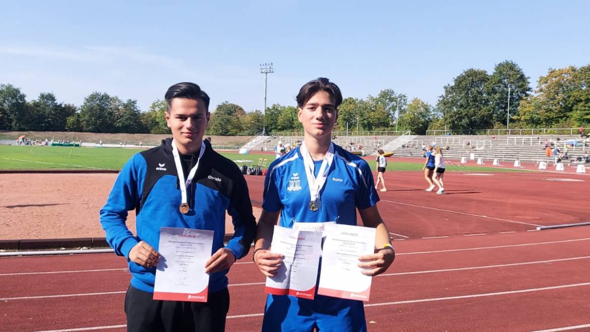Württembergischen Meisterschaften der U16 in Stuttgart   –  GOLD – SILBER – BRONZE