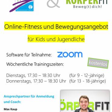 Fitness und Bewegungsangebot für Kids und Jugendliche