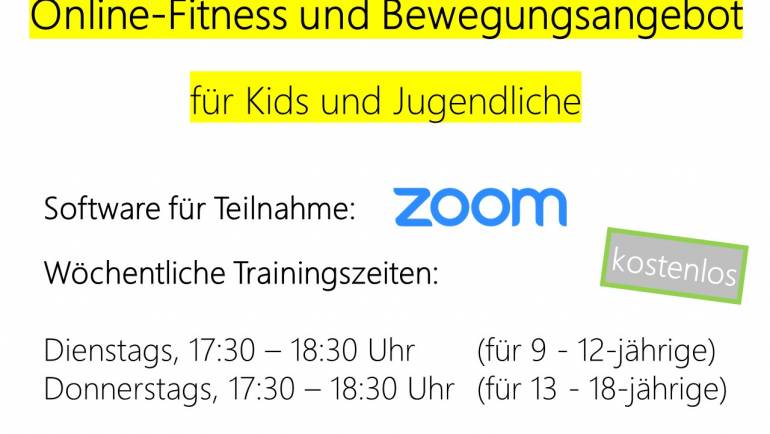 Fitness und Bewegungsangebot für Kids und Jugendliche