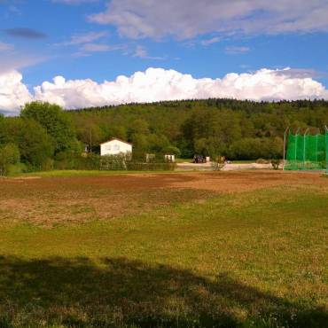 Wurfanlage im Stadion