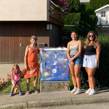 Der TSV Frickenhausen bei der Aktion „Frickenhausen ist bunt!“