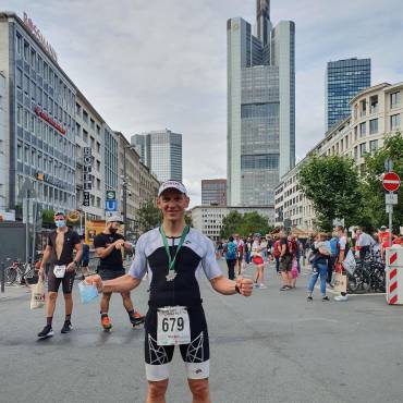 Mitteldistanz beim Frankfurt City Triathlon