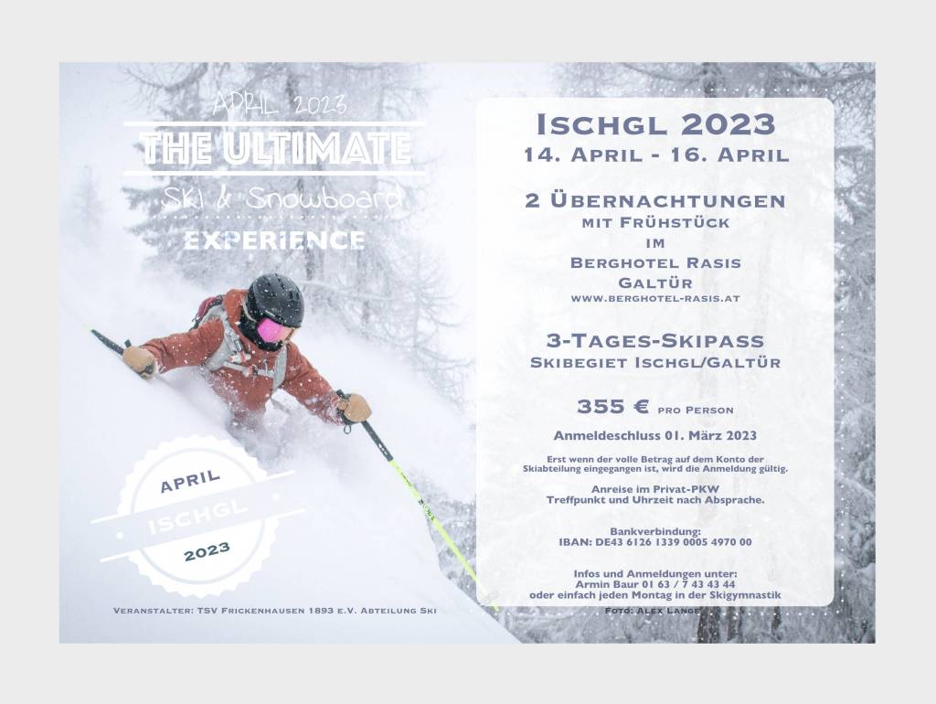 Skiausfahrt - Ischgl/Galtür 2023