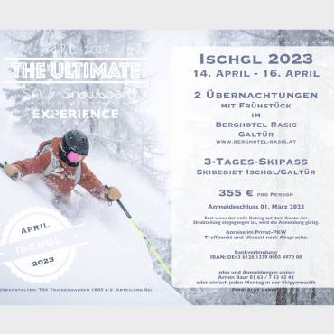 Skiausfahrt – Ischgl/Galtür 2023