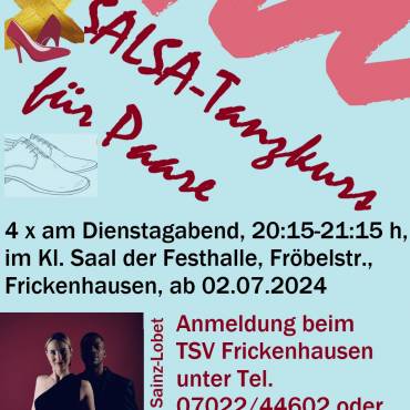 Salsa für Einsteiger! Neu beim TSV Frickenhausen