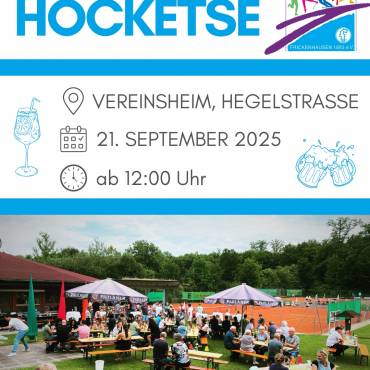 Hocketse am 21. September am Vereinsheim