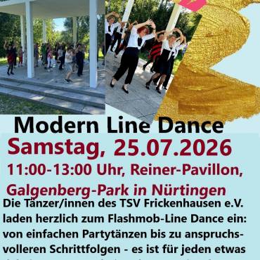 Modern Line Dance 25.07.2026 Reiner Pavillon