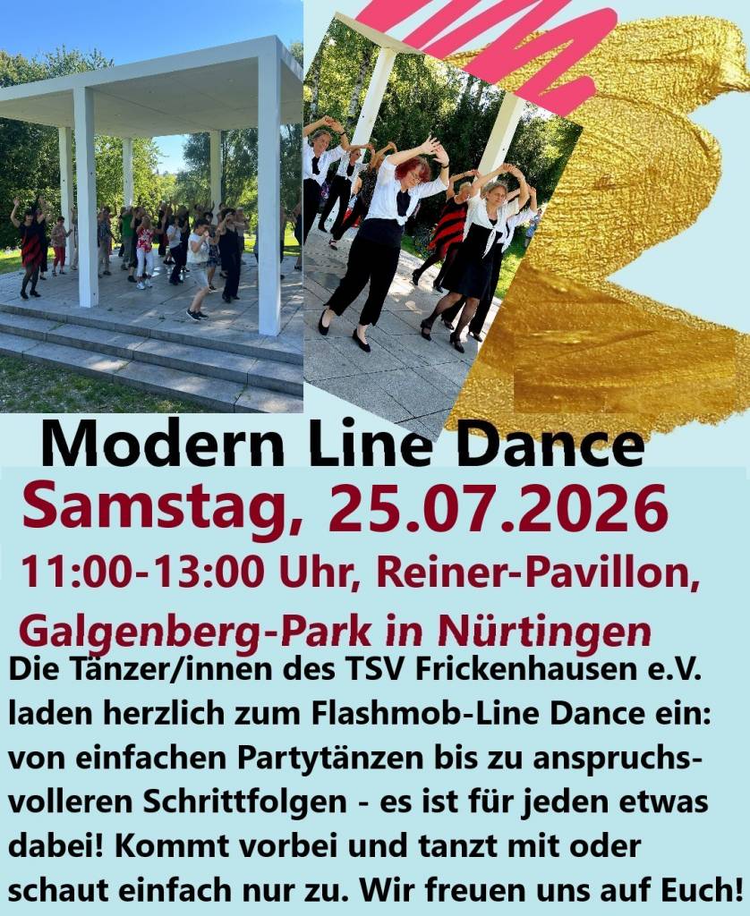 Modern Line Dance 25.07.2026 Reiner Pavillon