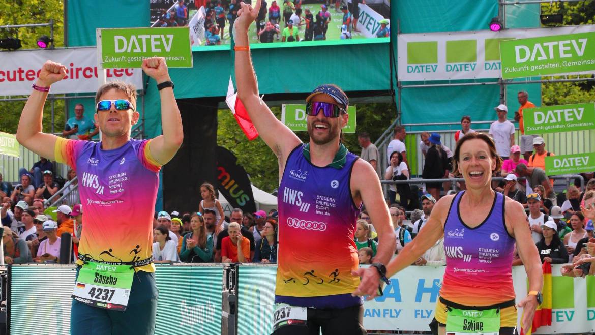 Tolle Leistung der TSVF-Staffel beim Jubiläums-Triathlon in Roth